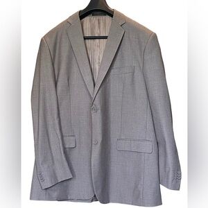 DEMANTIE Italy Men's size 46 long Gray Blazer Jacket Sport coat hand tailored